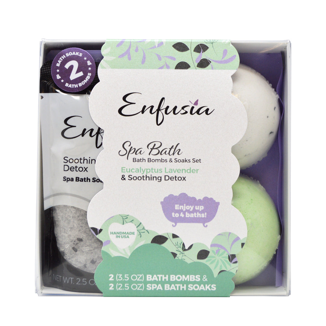 Spa Bath Set - Eucalyptus Lavender & Soothing Detox