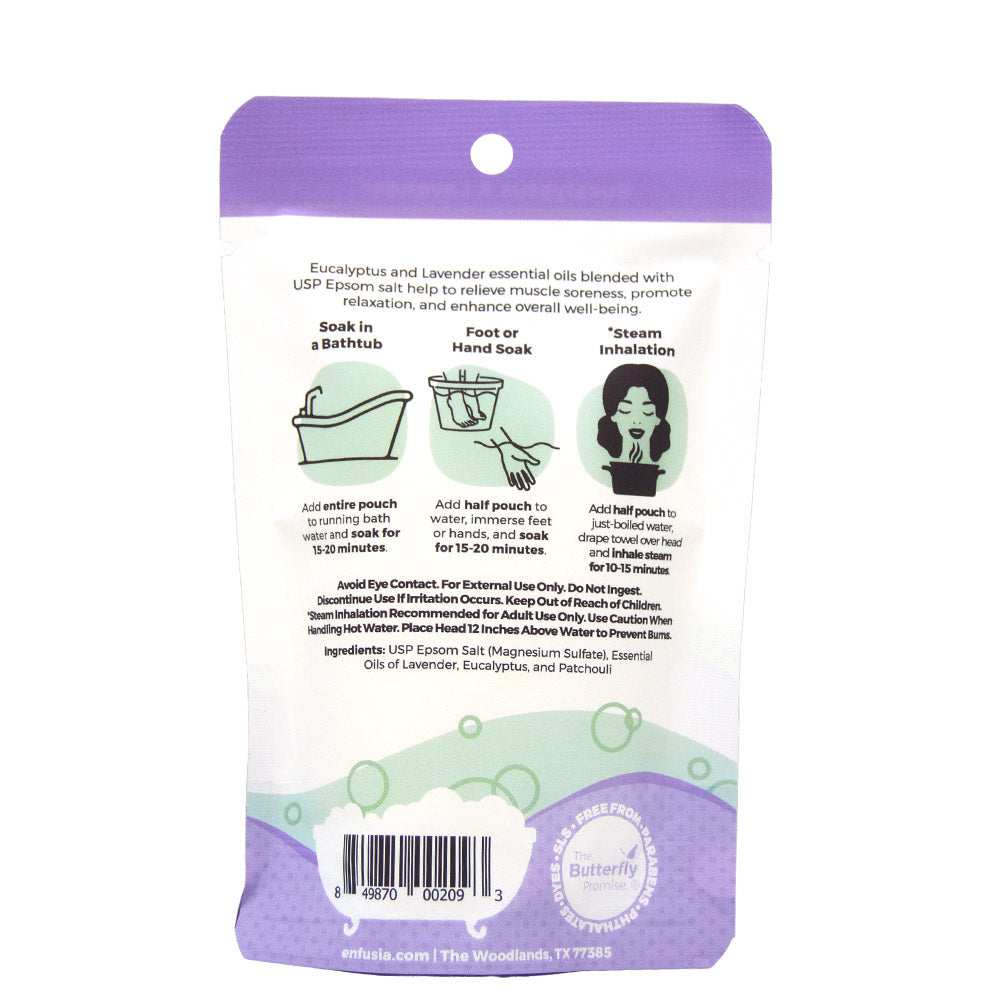 Spa Bath Soak 2.5 oz - Eucalyptus Lavender