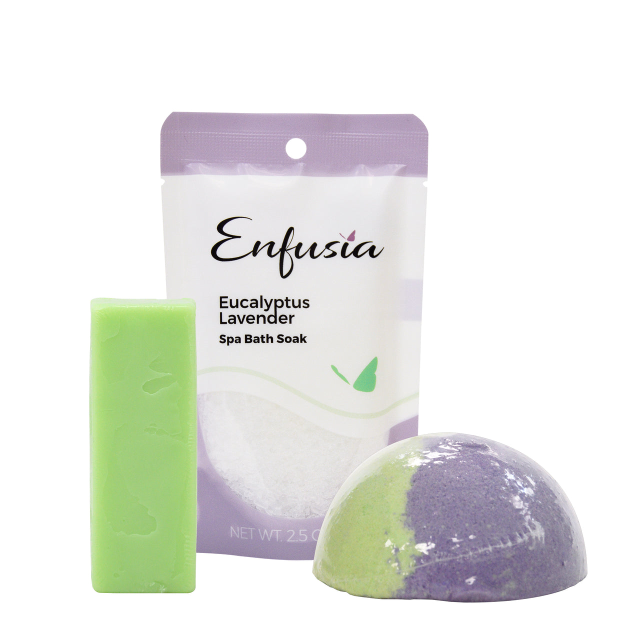 Salt, Soap, & Mini Gift Set - Eucalyptus Lavender