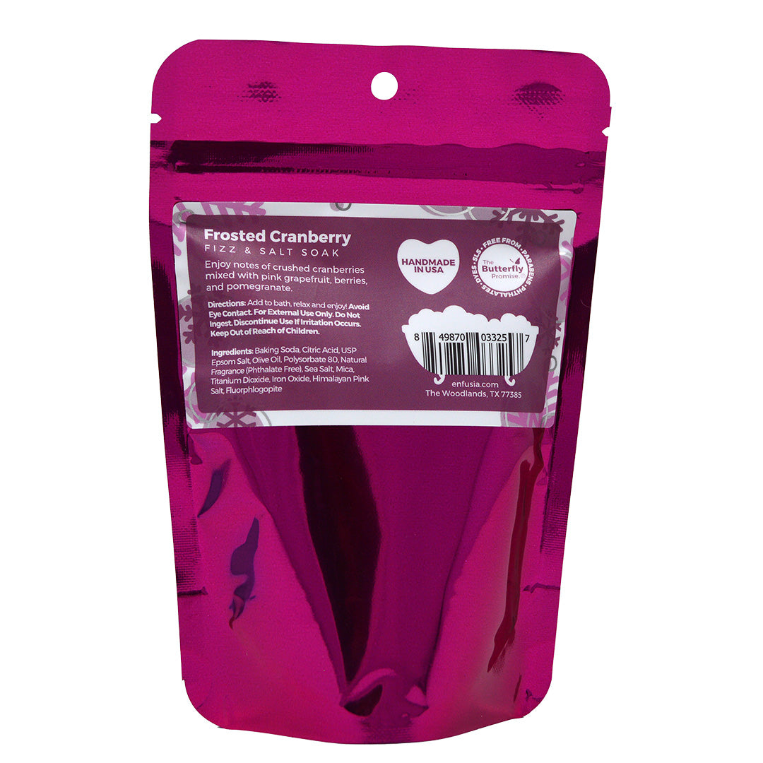 Fizz & Salt Soak - Frosted Cranberry