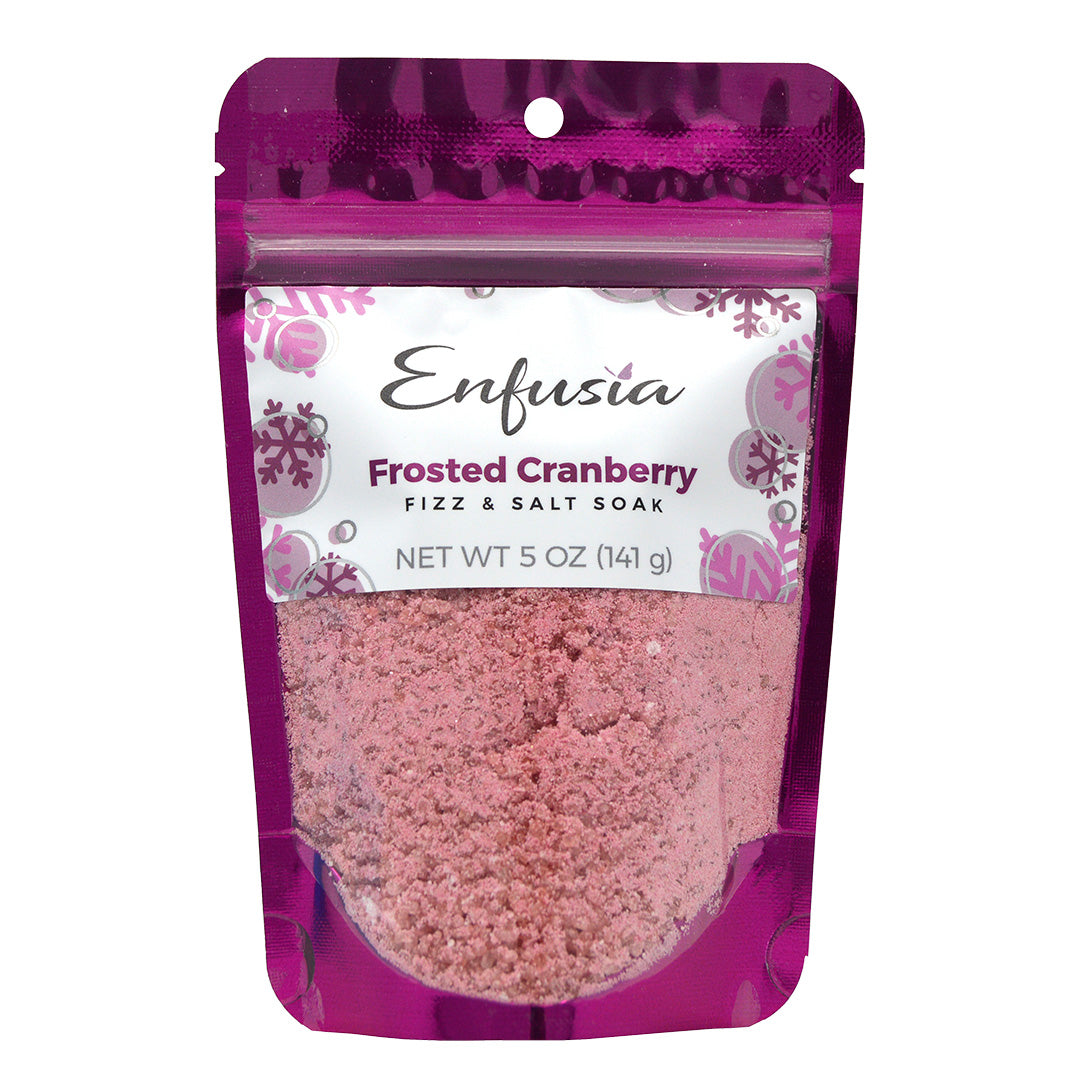 Fizz & Salt Soak - Frosted Cranberry