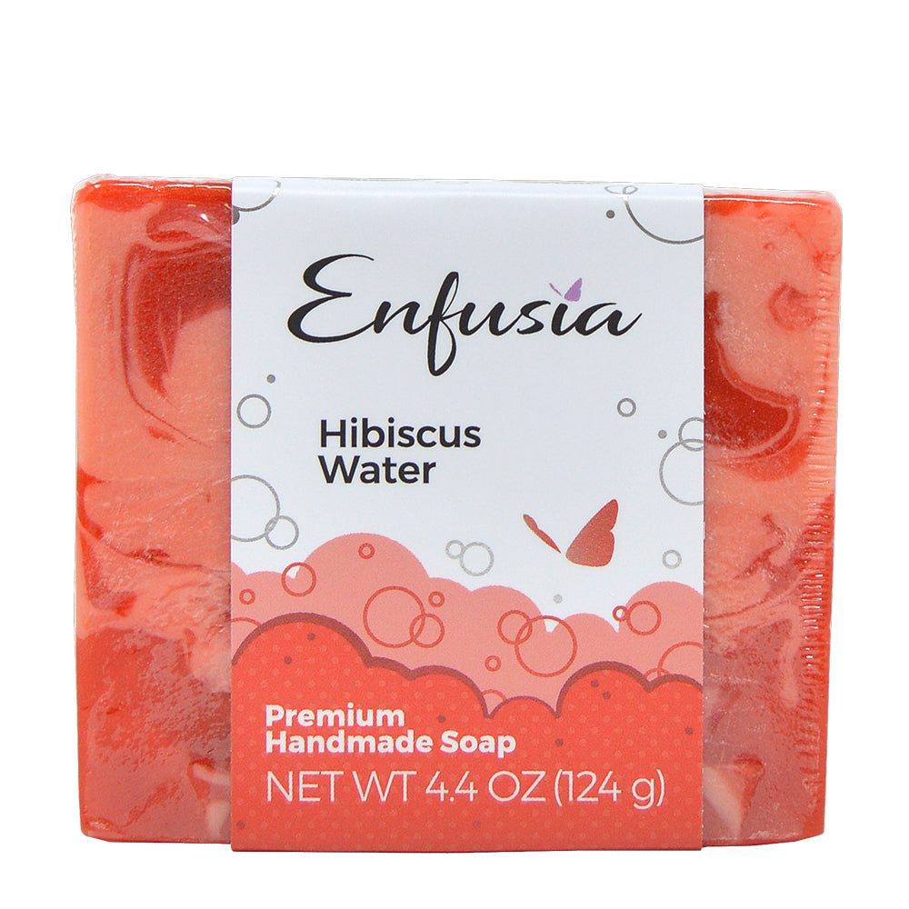 Premium Handmade Soap Bar - Hibiscus Water