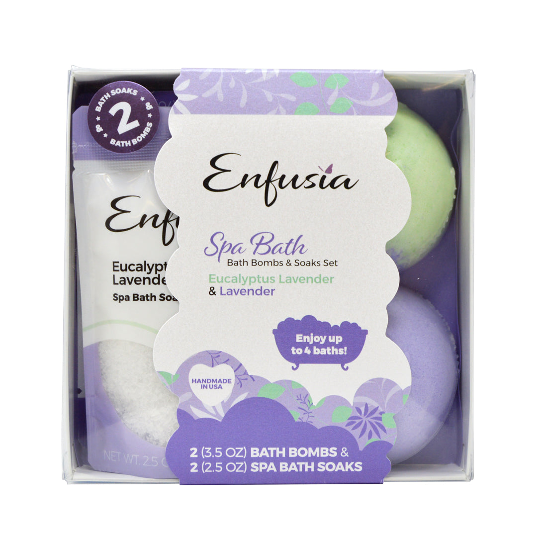 Spa Bath Set - Eucalyptus Lavender & Lavender