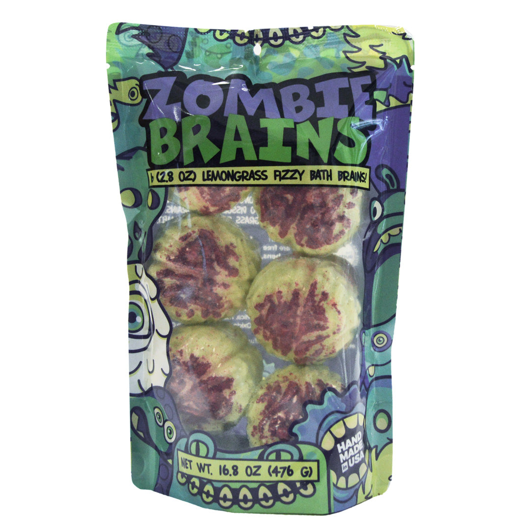 zombie brain shaped bath bomb