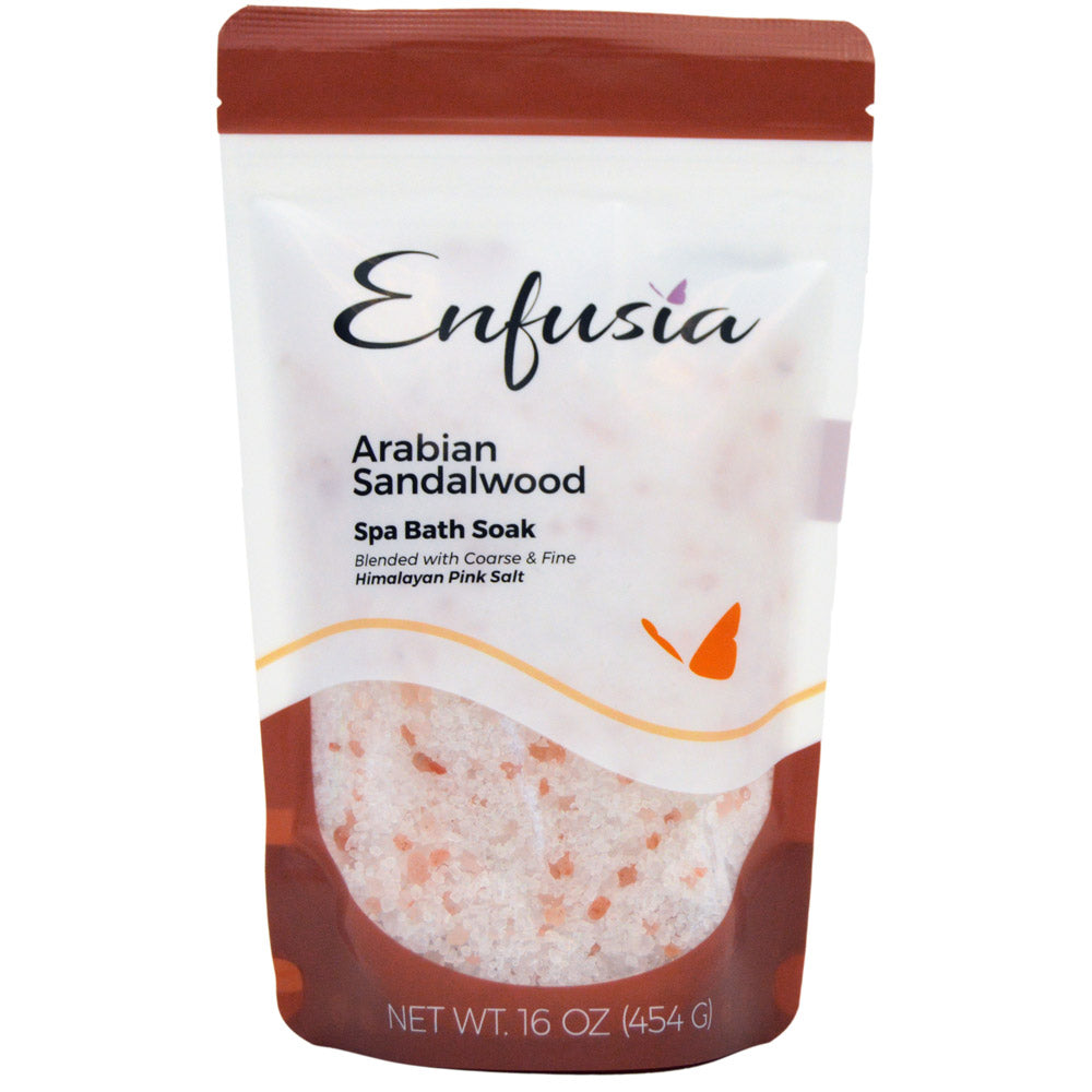 Arabian Sandalwood 16 oz Bath Soak Front View