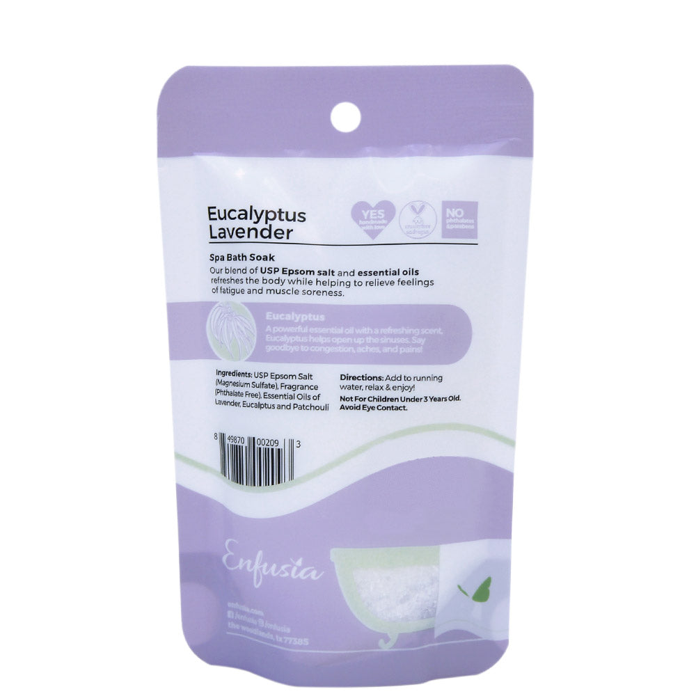 Spa Bath Soak 2.5 oz - Eucalyptus Lavender