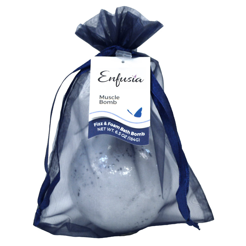 Muscle Bomb Fizz and Foam Bath Bomb 6.5 oz